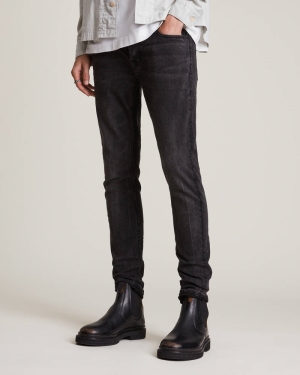 Allsaints Cigarette Mager Jeans Herr Svarta | SE.ME039T-162