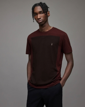 Allsaints Lobke Crew T-shirt Herr Röda | SE.MD142X-8011