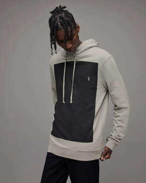 Allsaints Lobke Pullover Hoodie Herr Gröna | SE.MF094X-8069