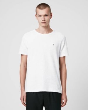 Allsaints Muse Korta Sleeve Crew T-shirt Herr Vita | SE.MD020R-437