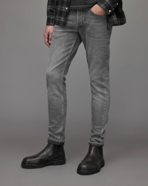 Allsaints Rex Slim Jeans Herr Grå | SE.ME063X-479