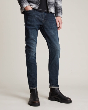 Allsaints Rex Slim Jeans Herr Indigo | SE.ME029P-21