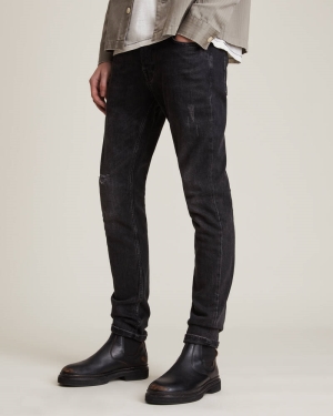 Allsaints Rex Slim Jeans Herr Svarta | SE.ME040T-162