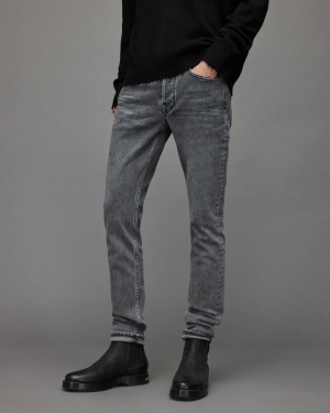 Allsaints Rex Slim Jeans Herr Svarta | SE.ME062X-839