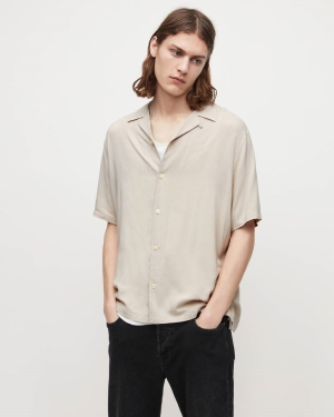 Allsaints Venice Shirt Skjorta Herr Grå Bruna | SE.MS234W-7574