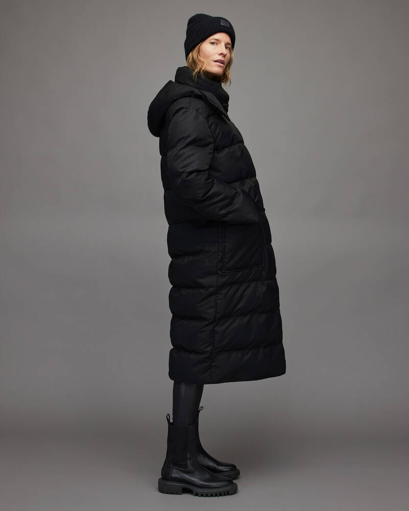 Allsaints Allana Oversized Puffer Rockar Dam Svarta | SE.WO133V-5