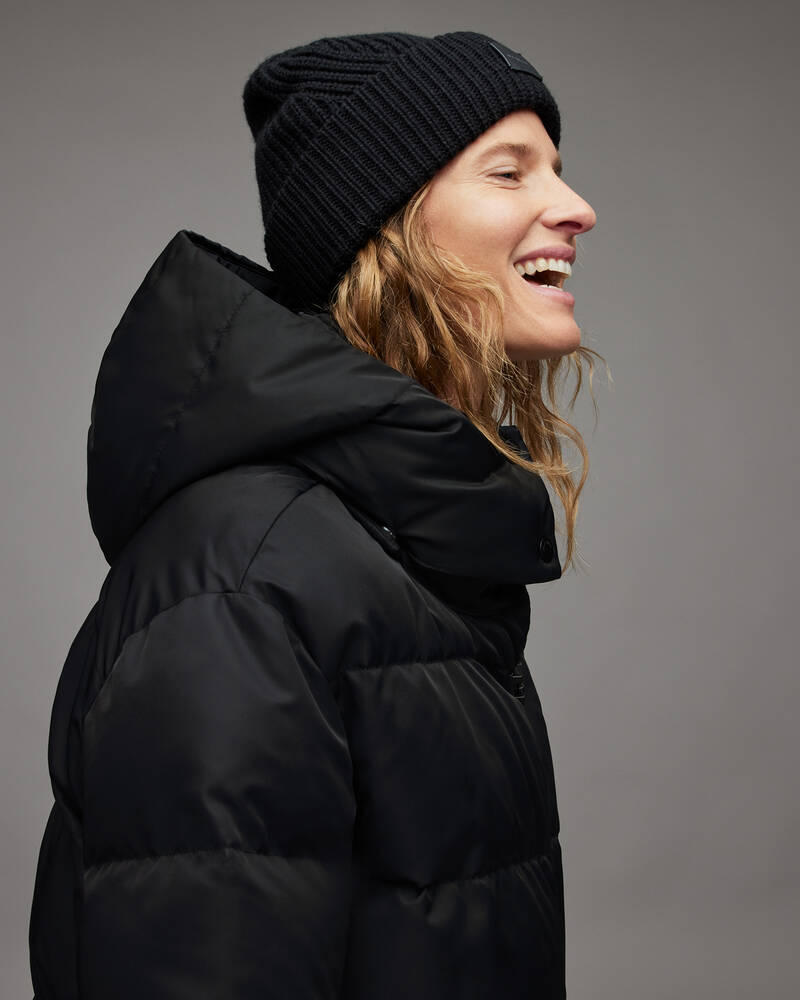 Allsaints Allana Oversized Puffer Rockar Dam Svarta | SE.WO133V-5