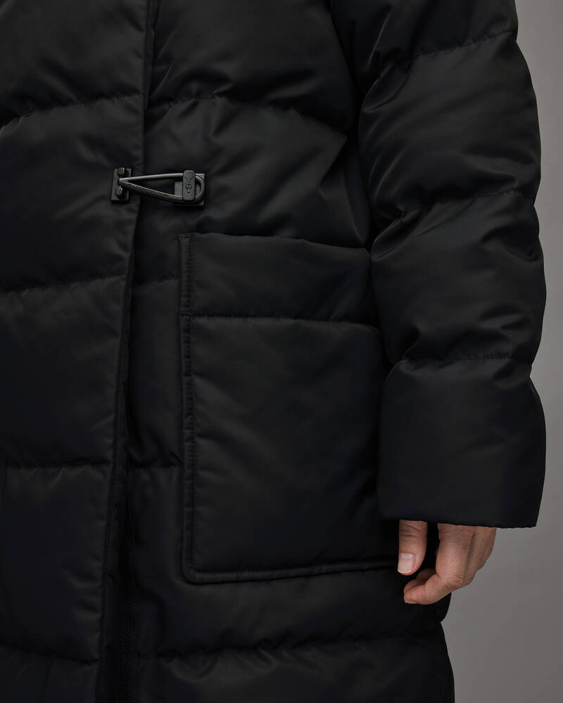 Allsaints Allana Oversized Puffer Rockar Dam Svarta | SE.WO133V-5