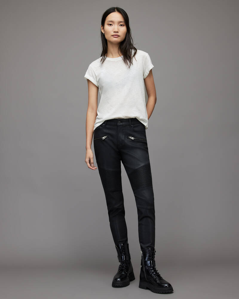 Allsaints Anna T-shirt Dam Vita | SE.WM111S-4068