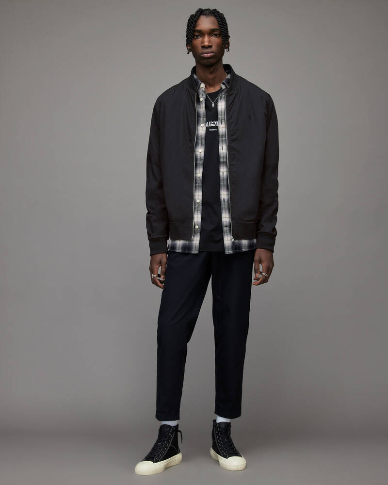 Allsaints Bassett Bomber Jacka Herr Svarta | SE.MJ006R-5