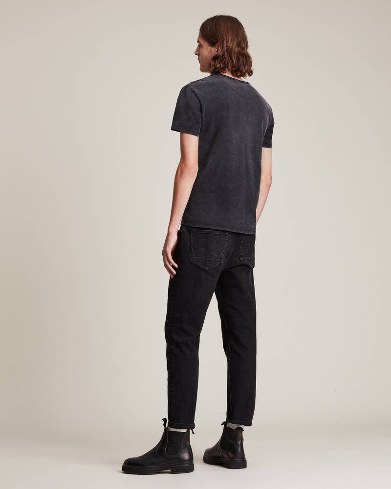 Allsaints Bodega Crew T-shirt Herr Svarta | SE.MD015T-162