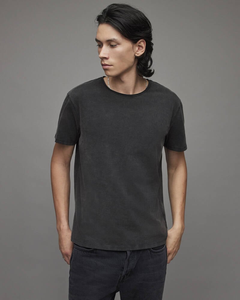 Allsaints Bodega Crew T-shirt Herr Svarta | SE.MD015T-162