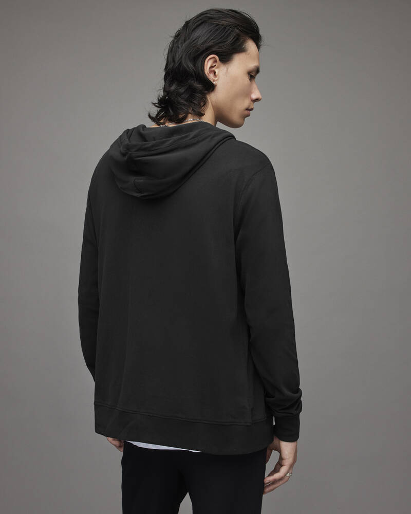 Allsaints Brace Brushed Bomull Hoodie Herr Svarta | SE.MF028H-451