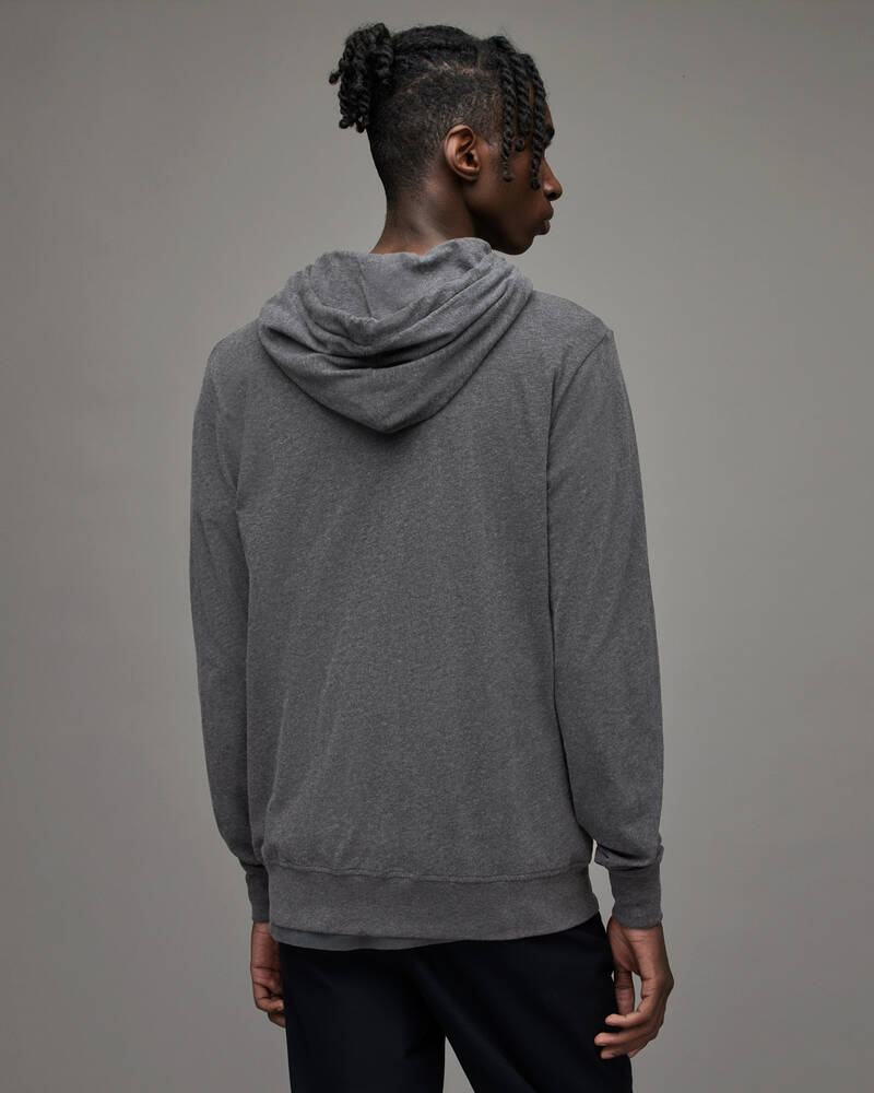 Allsaints Brace Brushed Bomull Hoodie Herr Grå | SE.MF028H-811