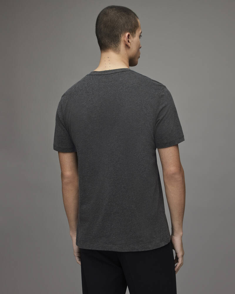 Allsaints Brace Crew Brushed Bomull T-shirt Herr Grå | SE.MD131G-811