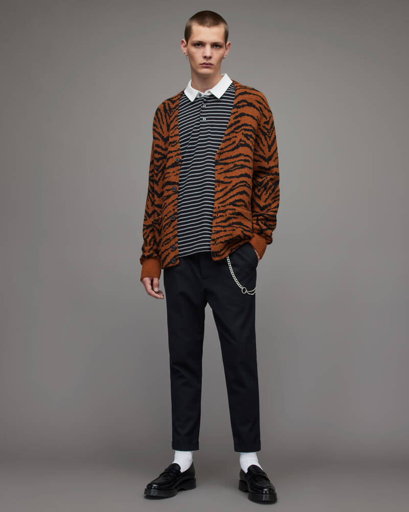 Allsaints Catt Tiger Cardigan Stickat Herr Koppar | SE.MK109X-762