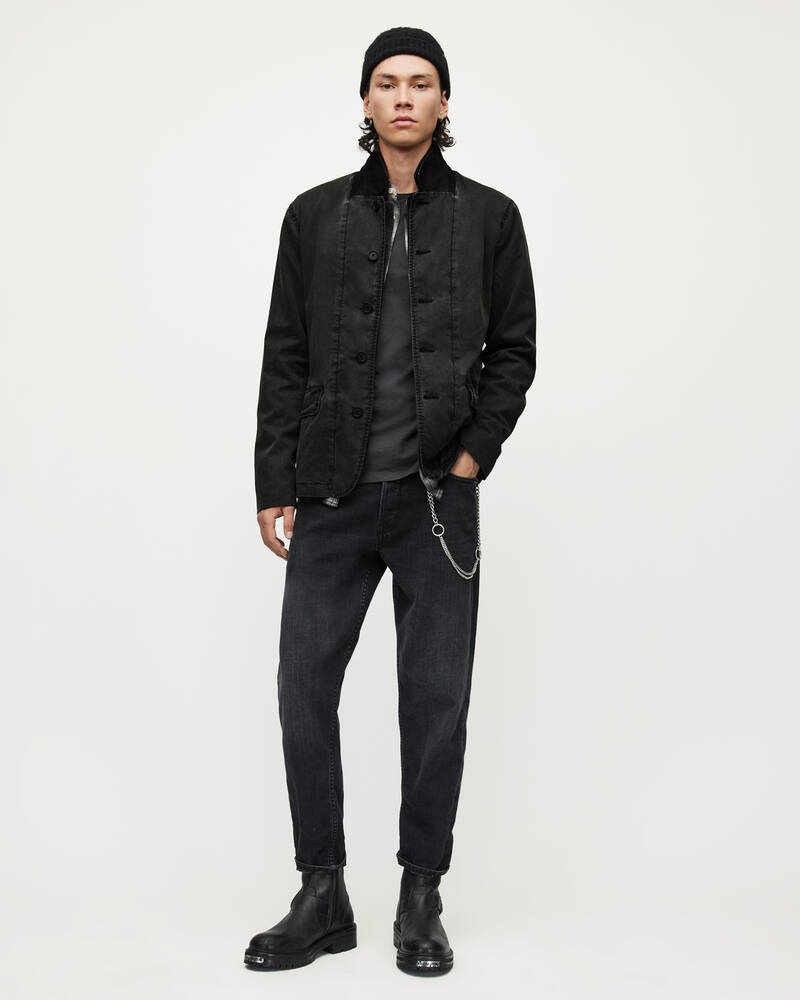 Allsaints Creeded Blazer Jacka Herr Svarta | SE.MJ048X-7838