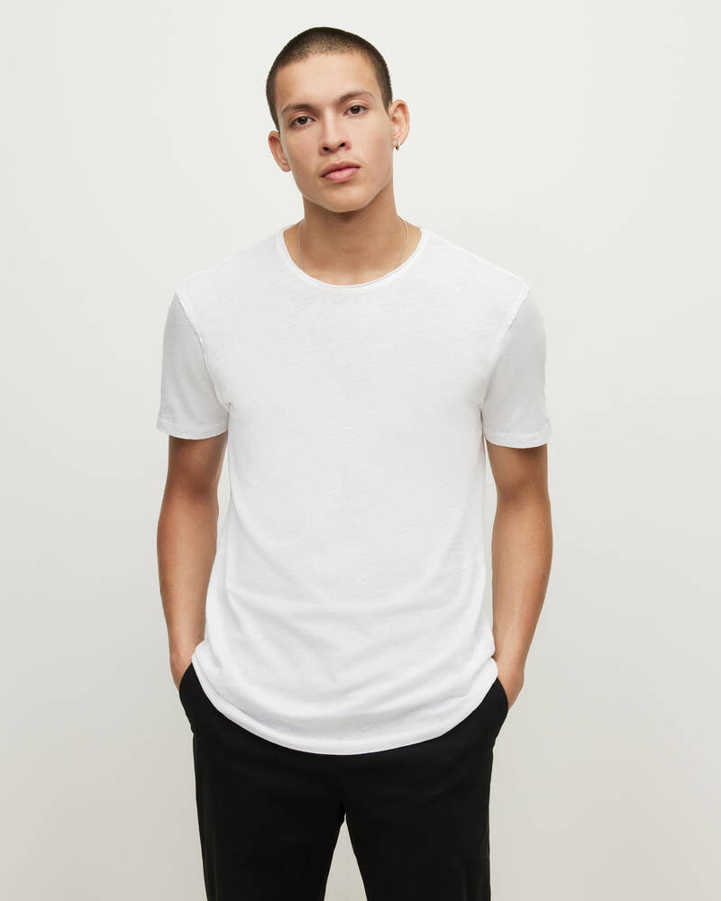 Allsaints Figure Crew 2 Packs T-shirt Herr Vita | SE.MD198S-10