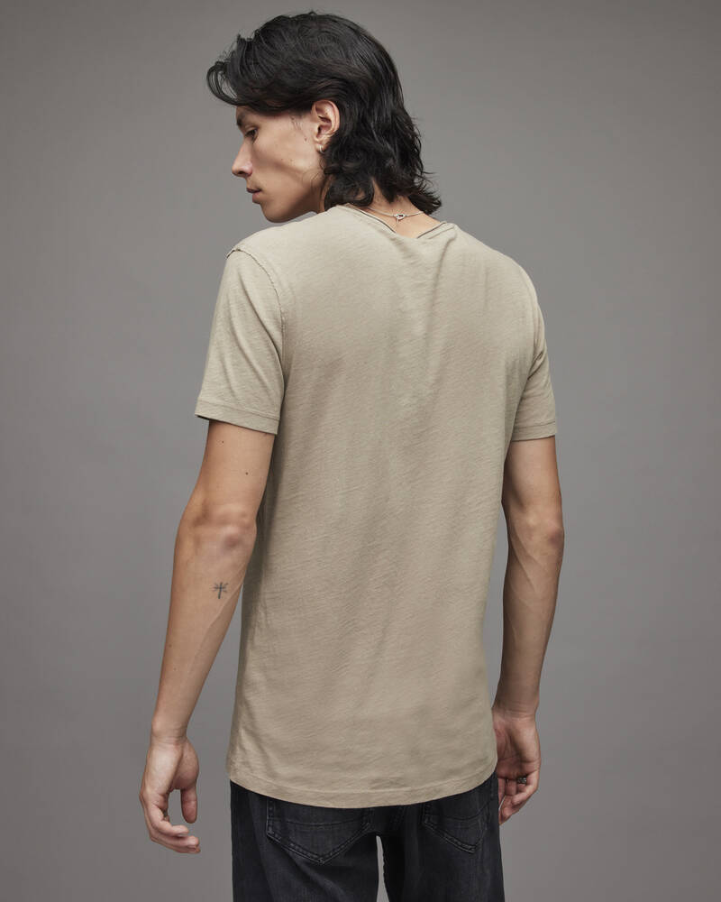 Allsaints Figure Crew T-shirt Herr Bruna | SE.MD022X-7745