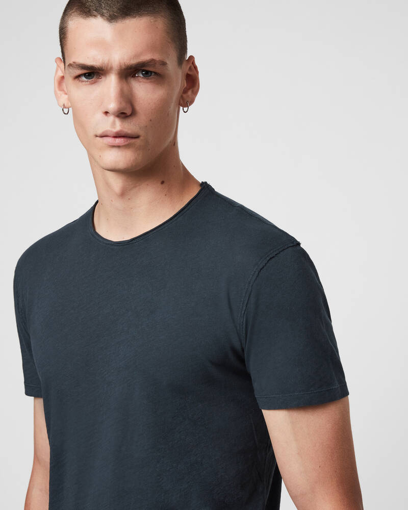 Allsaints Figure Crew T-shirt Herr Marinblå | SE.MD008G-3968