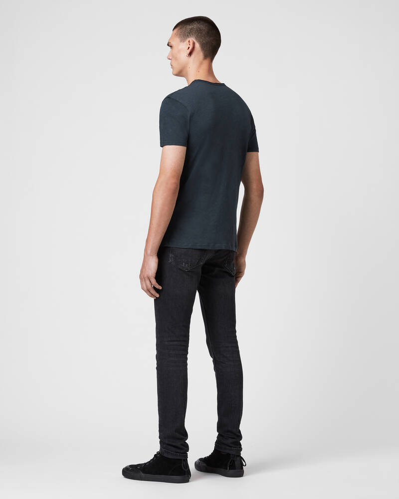 Allsaints Figure Crew T-shirt Herr Marinblå | SE.MD008G-3968