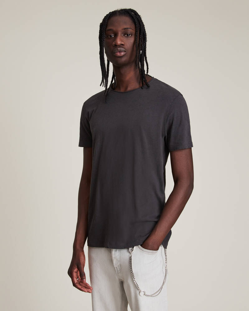 Allsaints Figure Crew T-shirt Herr Svarta | SE.MD008G-162