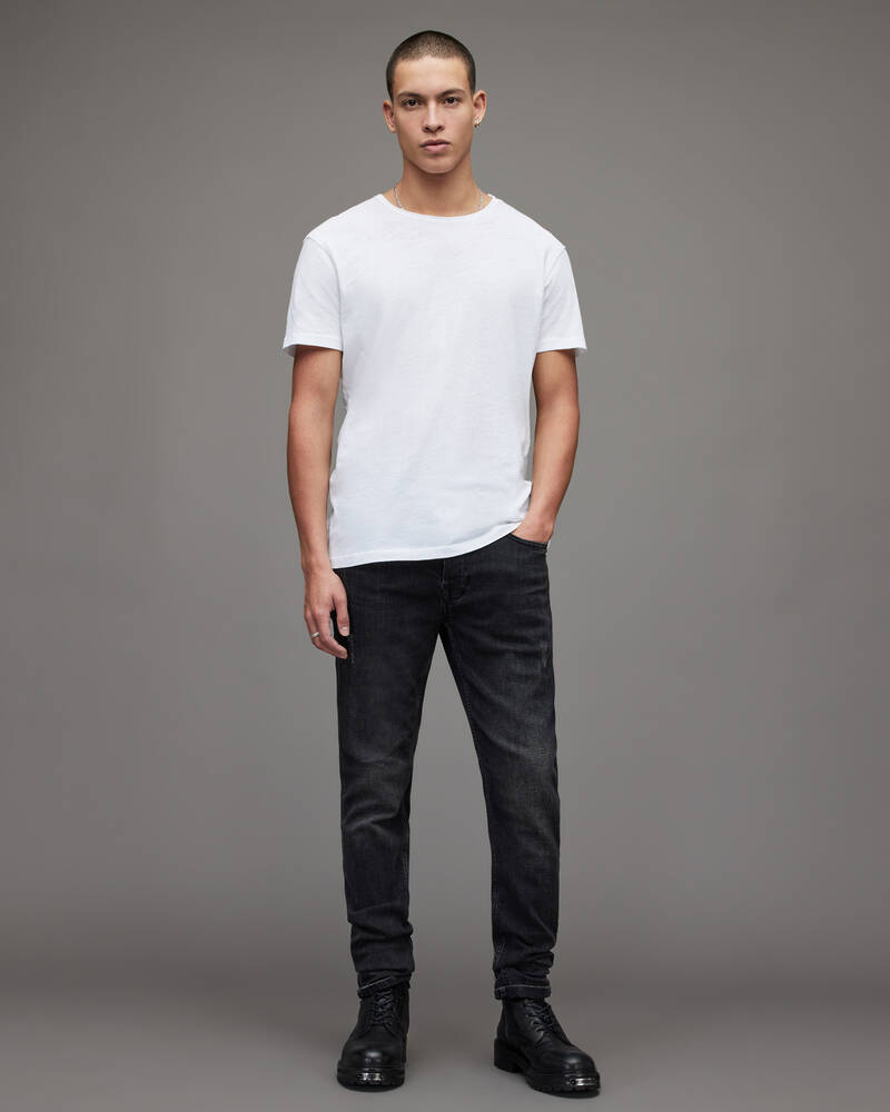 Allsaints Figure Crew T-shirt Herr Vita | SE.MD008G-437