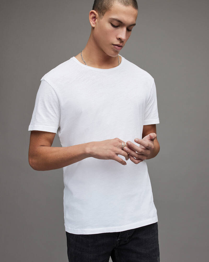 Allsaints Figure Crew T-shirt Herr Vita | SE.MD008G-437