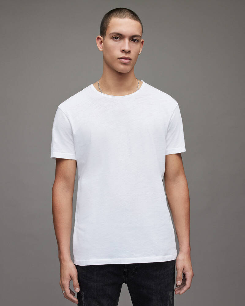 Allsaints Figure Crew T-shirt Herr Vita | SE.MD008G-437