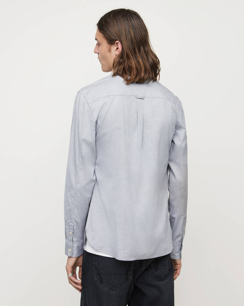 Allsaints Hawthorne Ramskull Stretch Shirt Skjorta Herr Ljusgrå | SE.MS256U-103