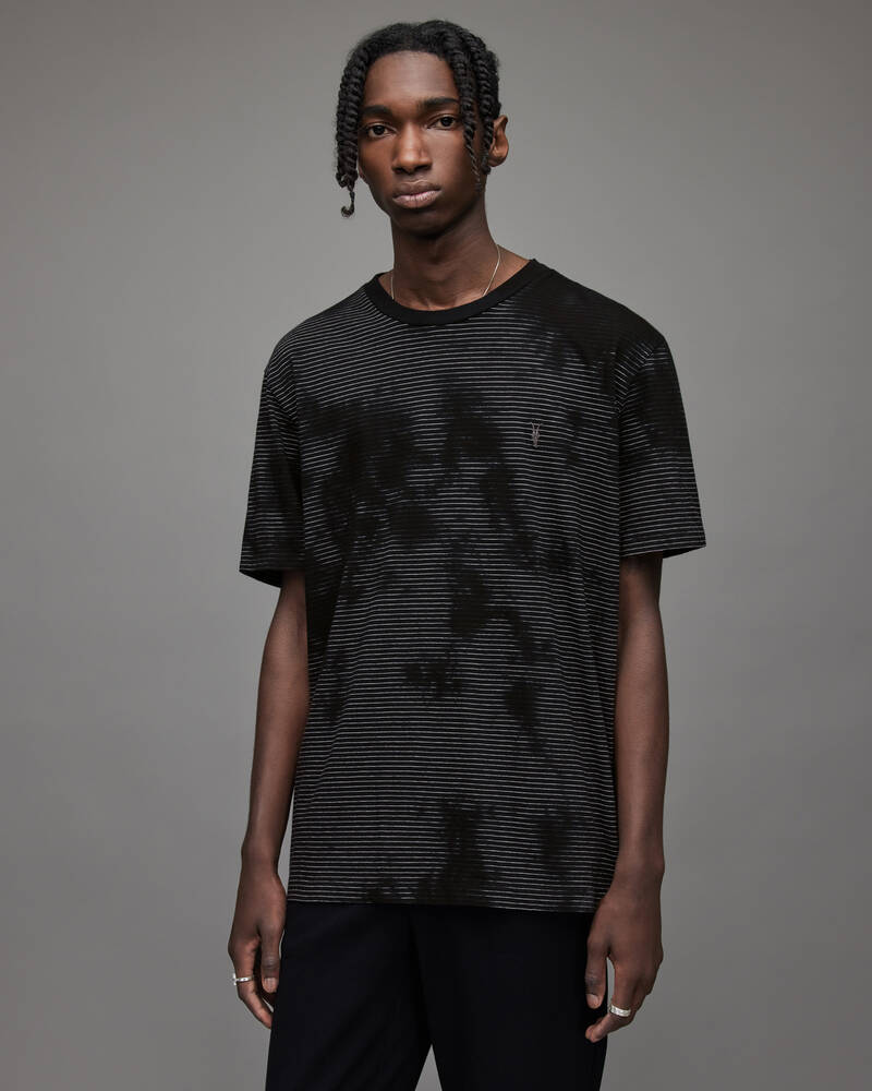 Allsaints Jadon Crew T-shirt Herr Svarta | SE.MD017X-604