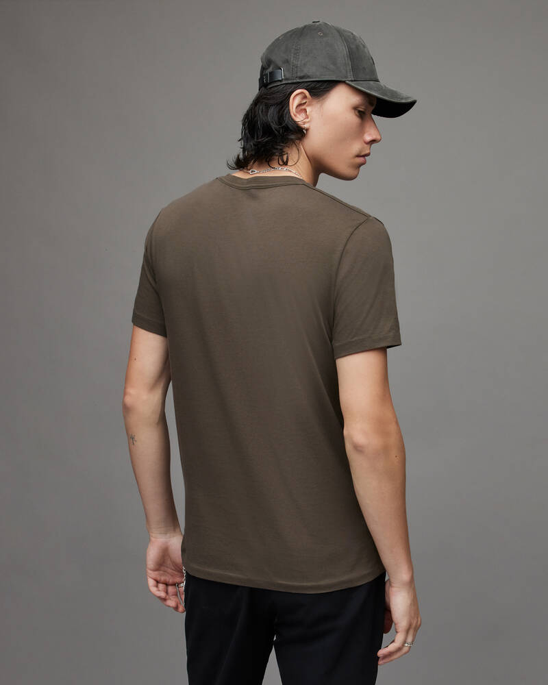 Allsaints Lobke Crew T-shirt Herr Bruna | SE.MD046X-7806