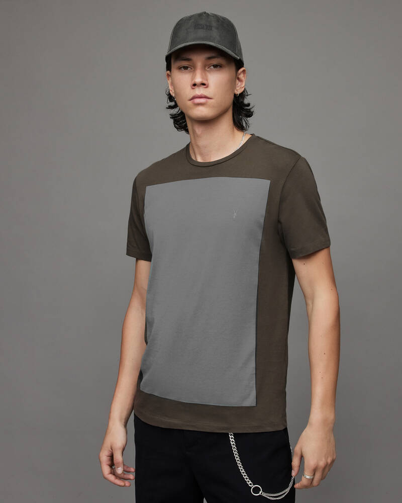 Allsaints Lobke Crew T-shirt Herr Bruna | SE.MD046X-7806