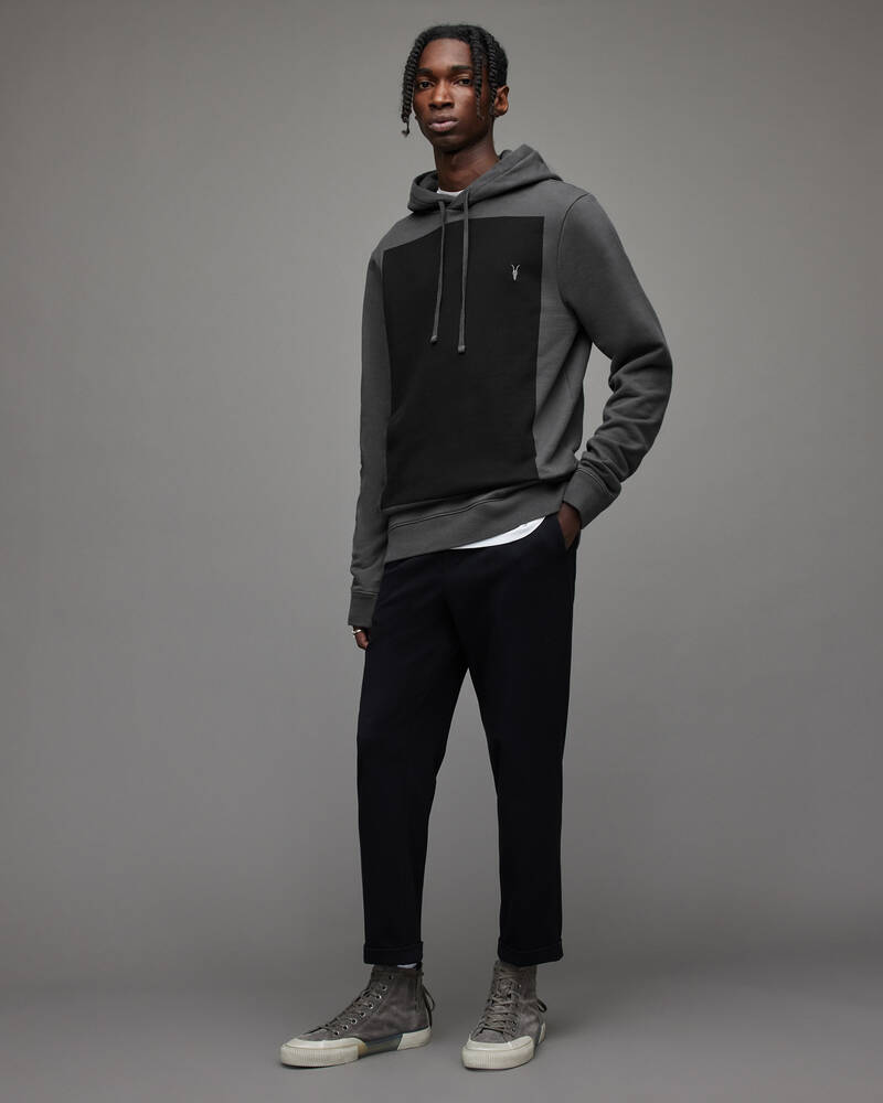 Allsaints Lobke Pullover Hoodie Herr Grå | SE.MF041X-7822