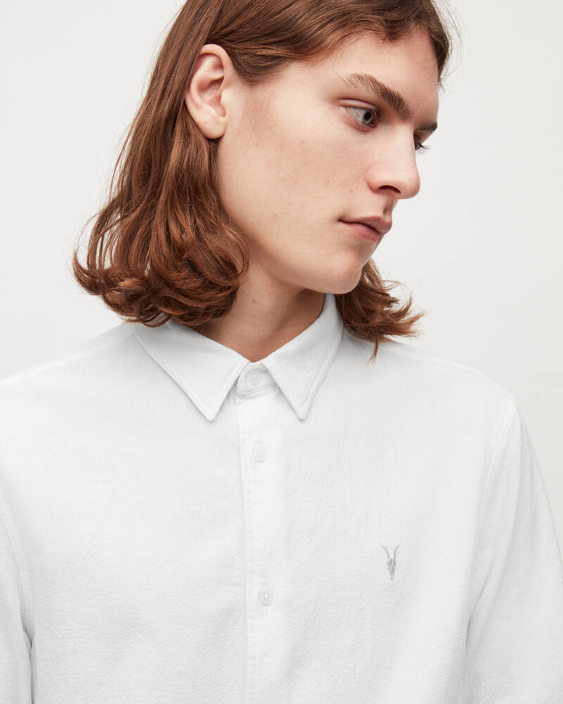 Allsaints Lovell Ramskull Shirt Skjorta Herr Vita | SE.MS021U-10