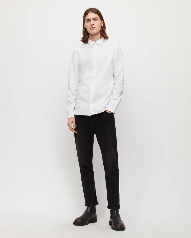 Allsaints Lovell Ramskull Shirt Skjorta Herr Vita | SE.MS021U-10