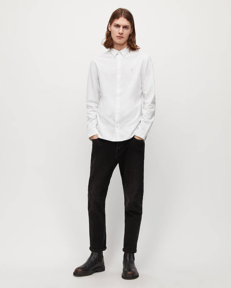 Allsaints Lovell Ramskull Shirt Skjorta Herr Vita | SE.MS021U-10