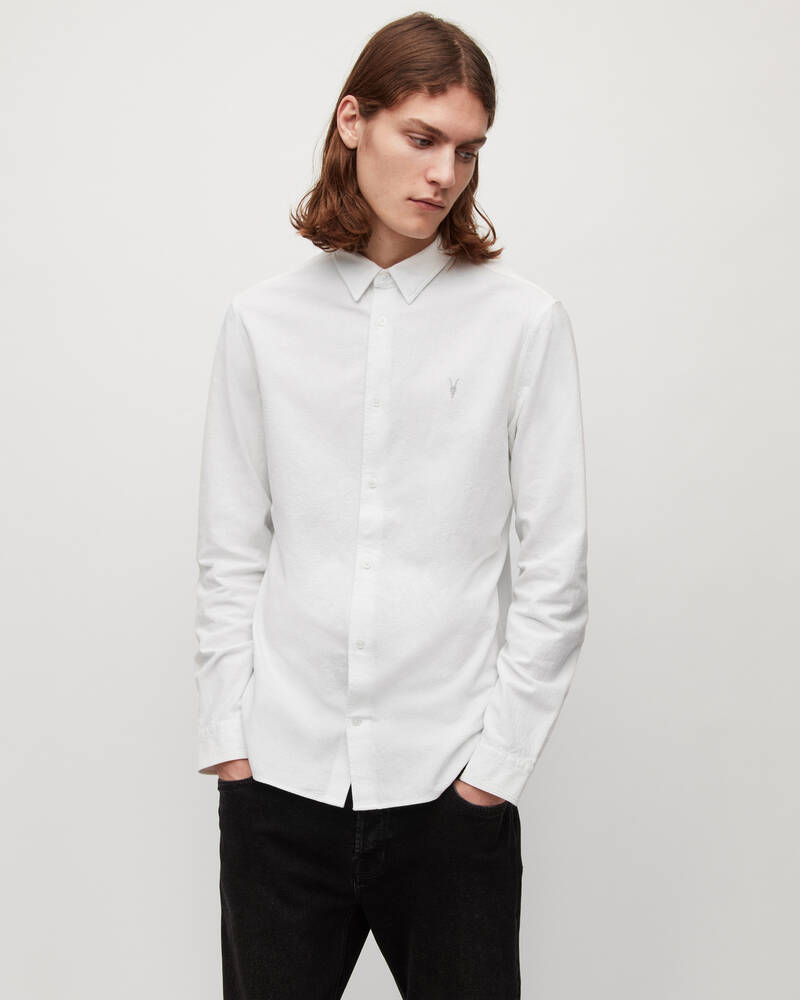 Allsaints Lovell Ramskull Shirt Skjorta Herr Vita | SE.MS021U-10