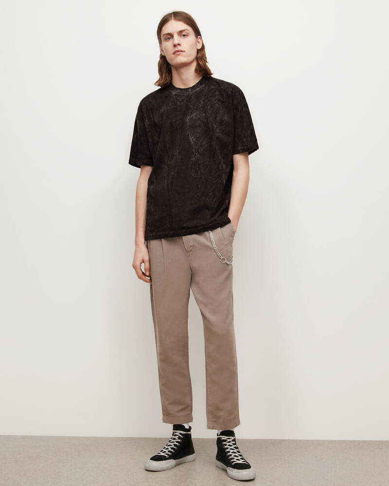 Allsaints Max T-shirt Herr Svarta | SE.MD091W-451