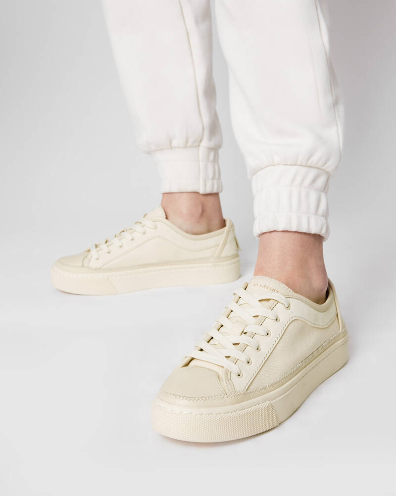 Allsaints Milla Läder Trainers Loungewear Dam Vita | SE.WF045W-203