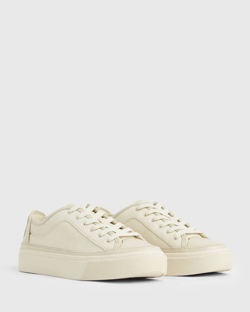 Allsaints Milla Läder Trainers Loungewear Dam Vita | SE.WF045W-203