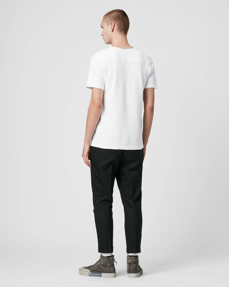 Allsaints Muse Korta Sleeve Crew T-shirt Herr Vita | SE.MD020R-437