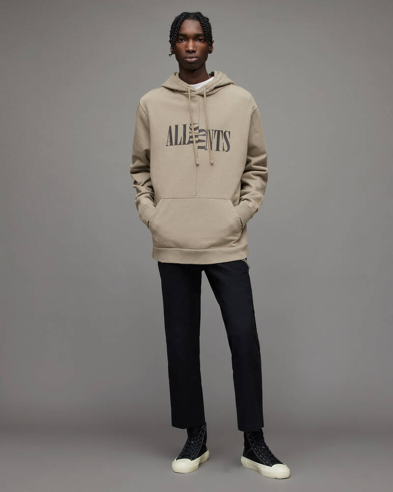 Allsaints Nico Pullover Hoodie Herr Gröna | SE.MG347X-8056