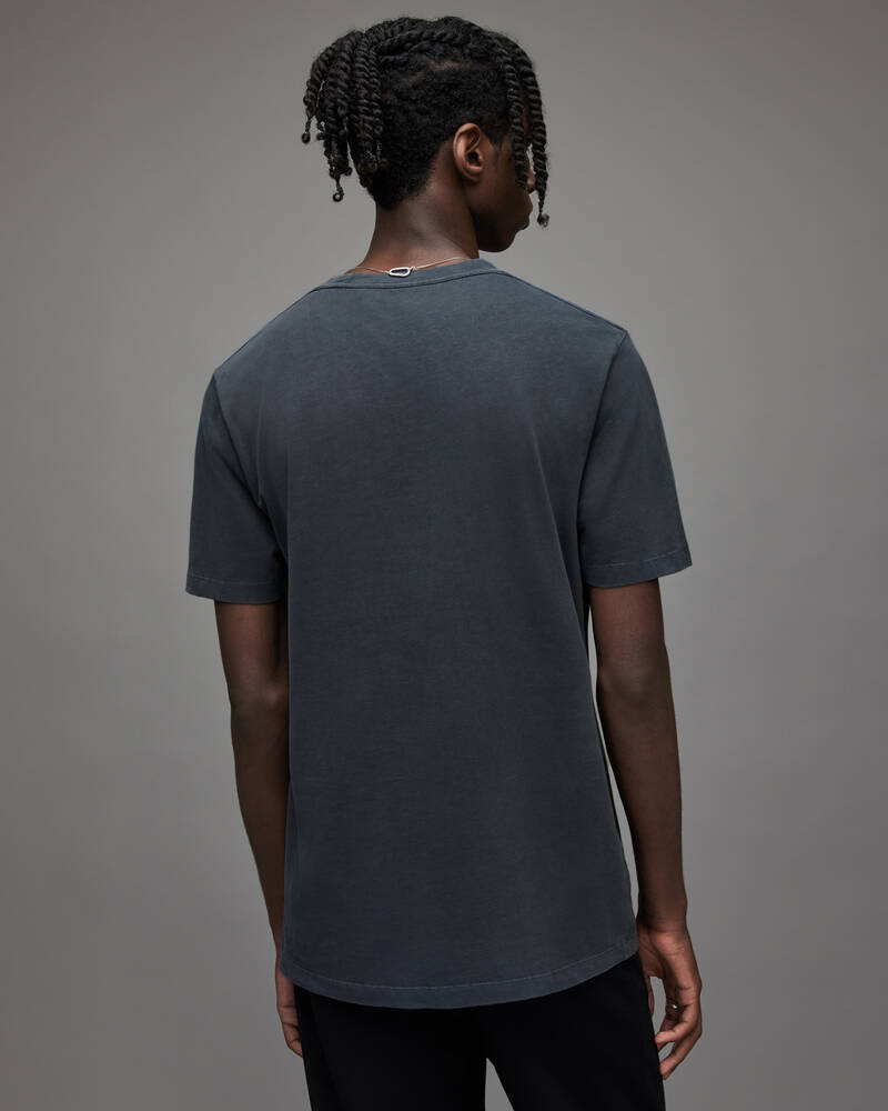 Allsaints Ossage Crew T-shirt Herr Blå | SE.MD069X-7819