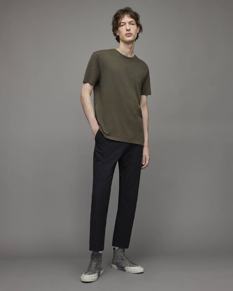 Allsaints Ossage Crew T-shirt Herr Bruna | SE.MD071X-7806