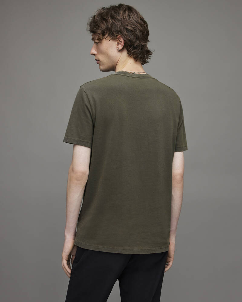 Allsaints Ossage Crew T-shirt Herr Bruna | SE.MD071X-7806