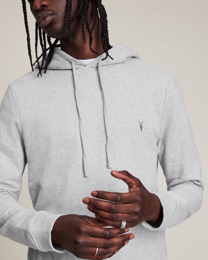 Allsaints Raven Pullover Hoodie Herr Grå | SE.MF064M-107