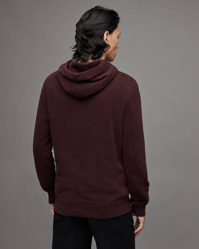 Allsaints Raven Pullover Hoodie Herr Röda | SE.MF080X-8013