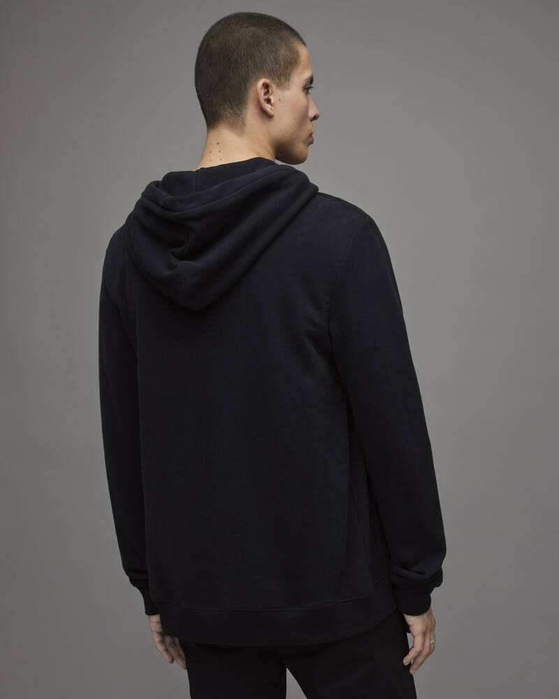 Allsaints Raven Zip Hoodie Herr Svarta | SE.MF047K-5