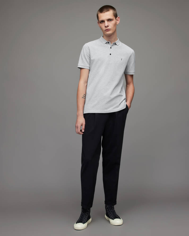 Allsaints Reform Korta Sleeve Shirt Piketröja Herr Grå | SE.MD051H-107